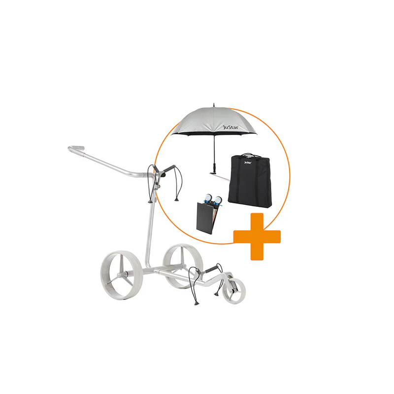 Elektrotrolley JuStar Elektro-Golftrolley Carbon Light Set