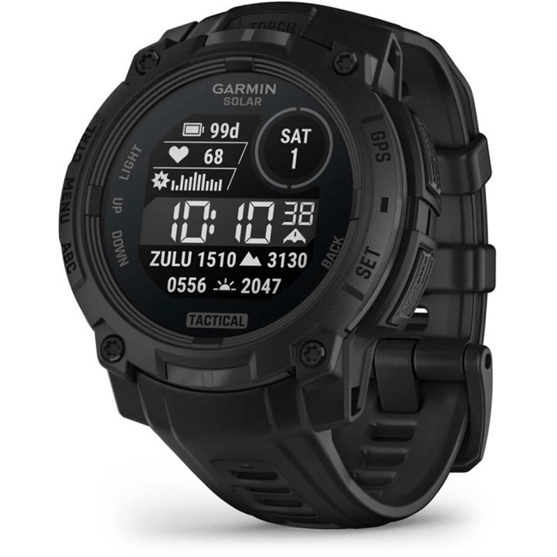 Sportuhren Garmin Instinct 3 Solar Tactical GPS Smartwatch - 45mm - schwarz