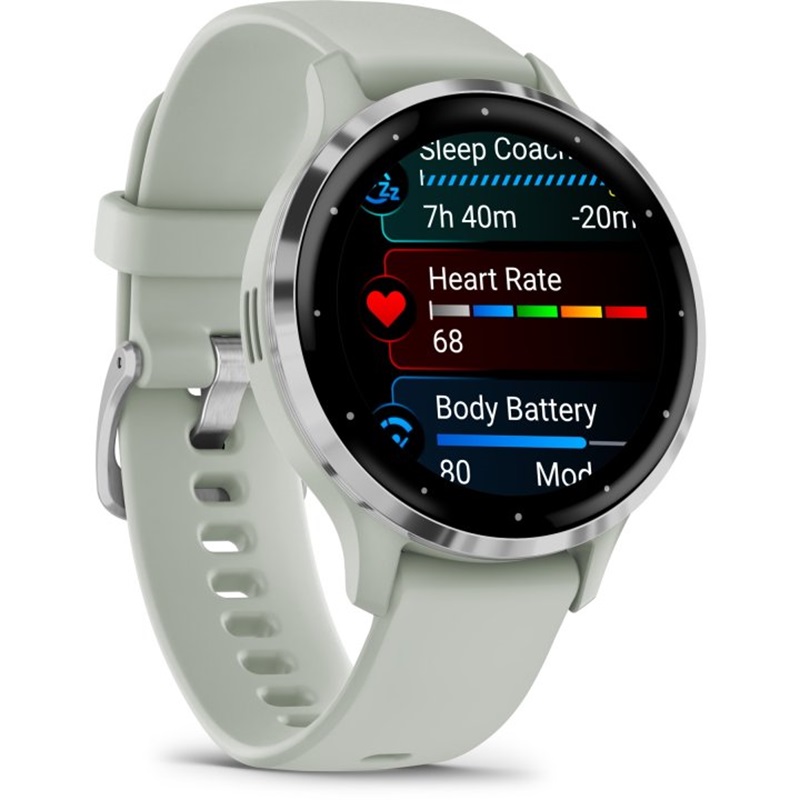 Sportuhren Garmin Venu 3S GPS Smartwatch - salbeigrau/silber