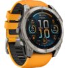 Sportuhren Garmin fenix 8 AMOLED Sapphire GPS Smartwatch - 51mm - Graphit/Titanium Titan