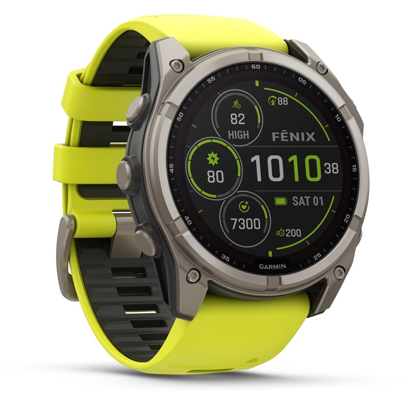 Sportuhren Garmin fenix 8 Sapphire Solar GPS Smartwatch - 51mm - Graphit/Titanium Titan