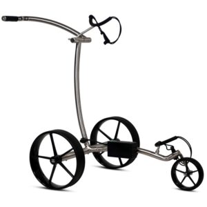 Tour Made Haicaddy® HC9S Elektro Golftrolley Rahmen geschwungen gebürstet